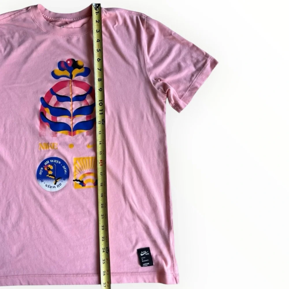 Nike Men’s M Dri Fit A.I.R. Artist In Residence T-Shirt Pink Jordan Moss Active - Picture 5 of 7